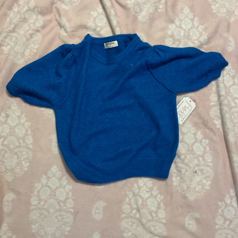 Zenana Outfitters Kids Blue Sweater